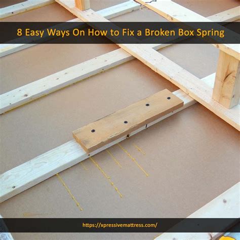 how to fix a bent metal box spring|5 dollar box spring repair.